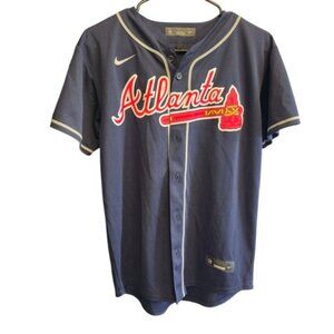 Nike Atlanta Navy Jersey with Red and White Accents